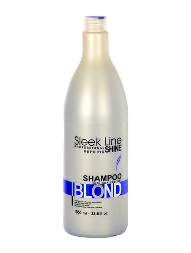 Stapiz Sleek Line Blond Shampoo Szampon z jedwabiem do włosów blond 1000ml