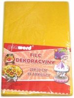 Polsirhurt Filc dekoracyjny żółty 20x30 10szt.