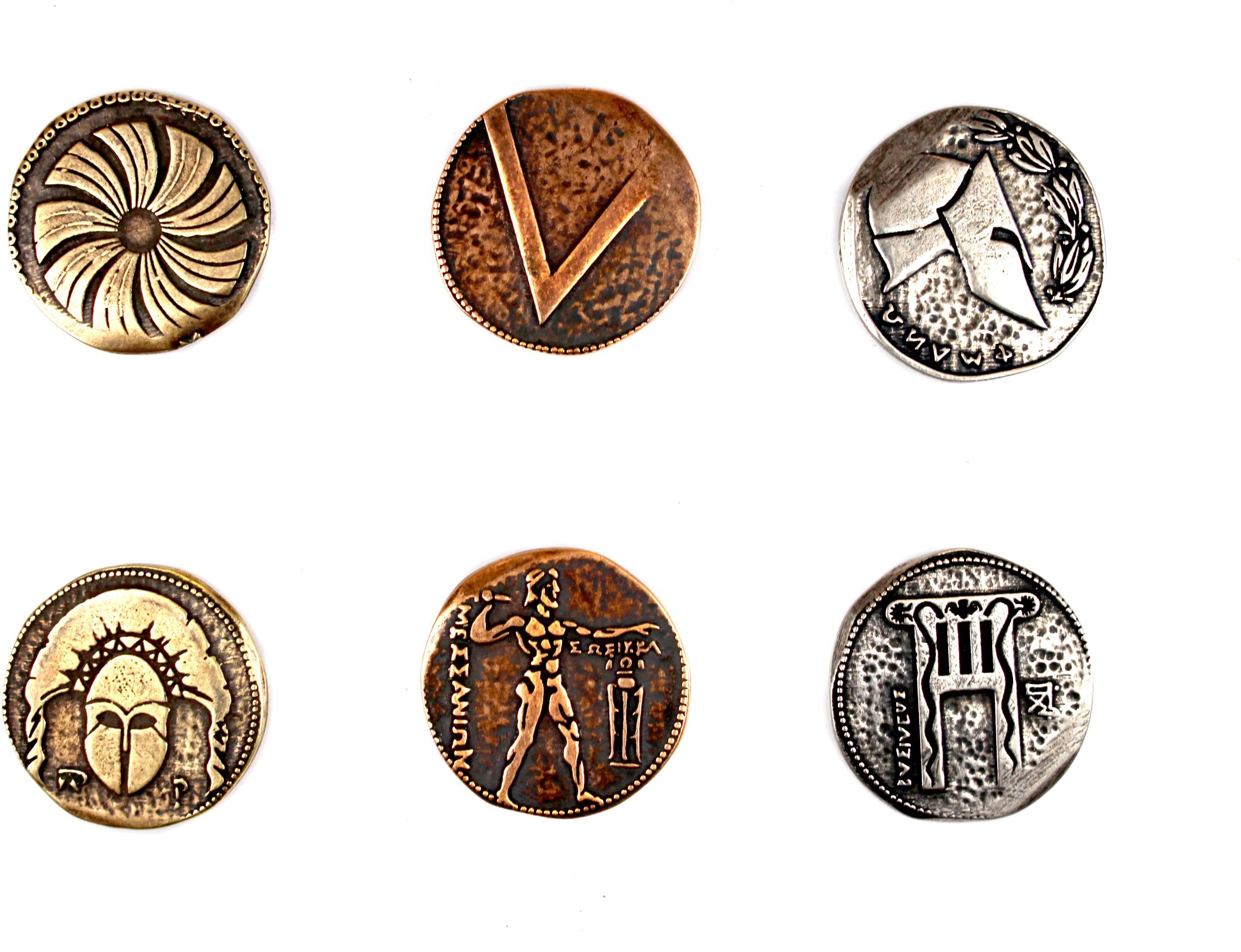 Figurka Drawlab Entertainment Metalowe Monety - Spartańskie (zestaw 24 monet)