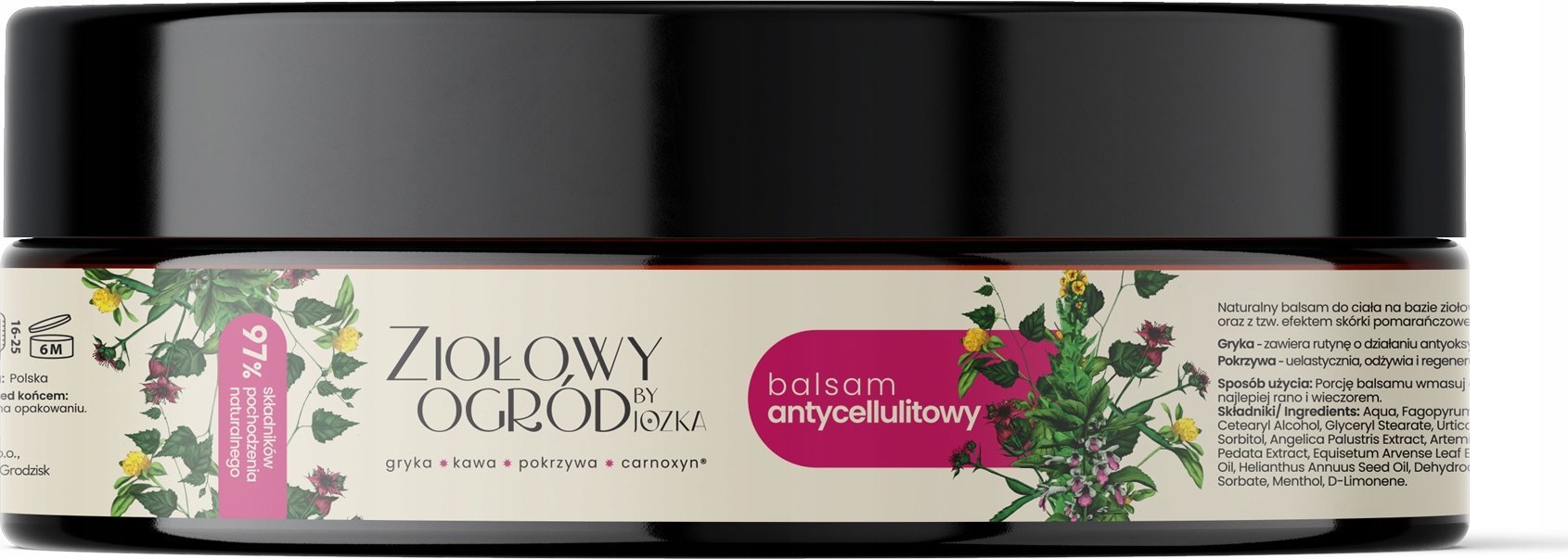 JOZKA_Ziołowy Ogród balsam antycellulitowy do ciała 200ml
