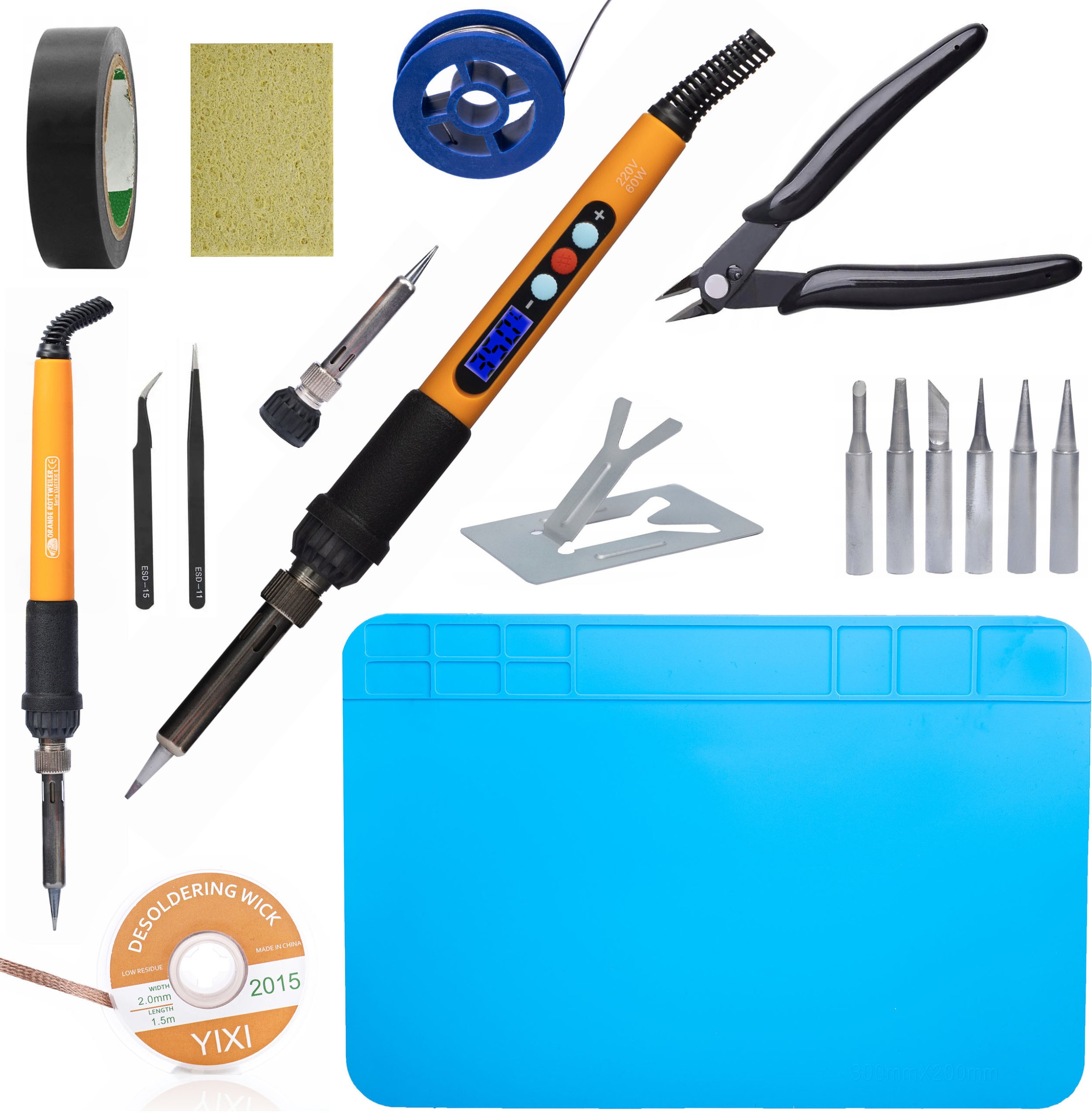 ZESTAW LUTOWNICA REGULACJA 60W GROTY PODSTAWKA CYNA PLECIONKA MATA PĘSETY