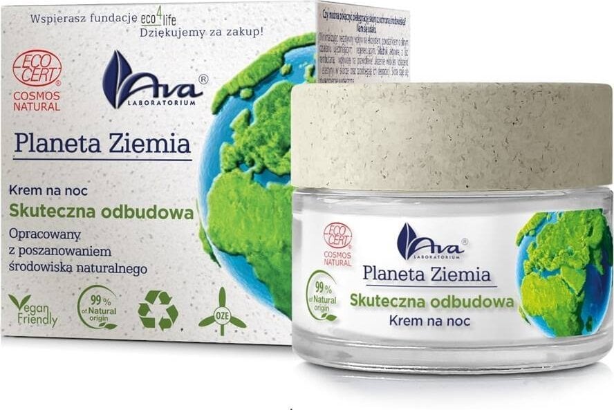 Ava Planeta Ziemia - Skuteczna odbudowa - krem na noc, 50 ml