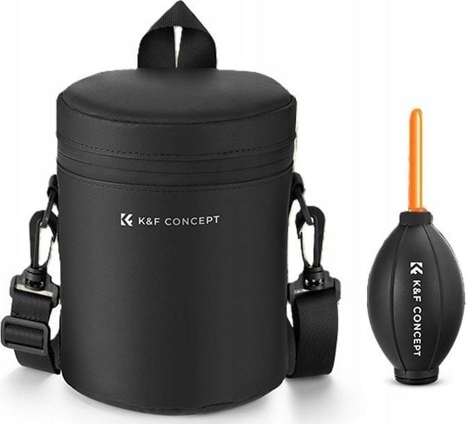 Pokrowiec Kf Pokrowiec Futerał Etui na Obiektyw Lens Wodoodporny 15x11cm + Gruszka K&F / Rozmiar M /KF13.201