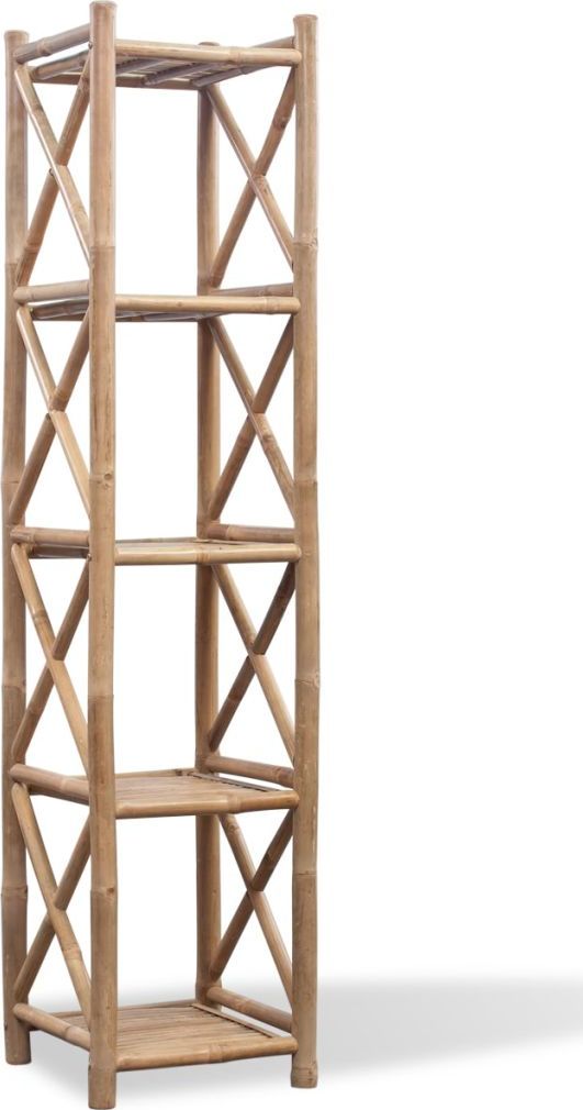 vidaXL Kwadratowa 5 poziomowa półka bambusowa
