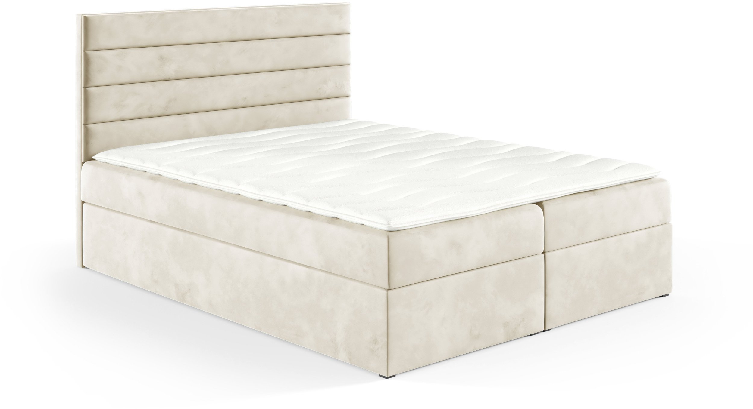 Łóżko kontynentalne Bella Box 140x200 bez nóżek riviera 21