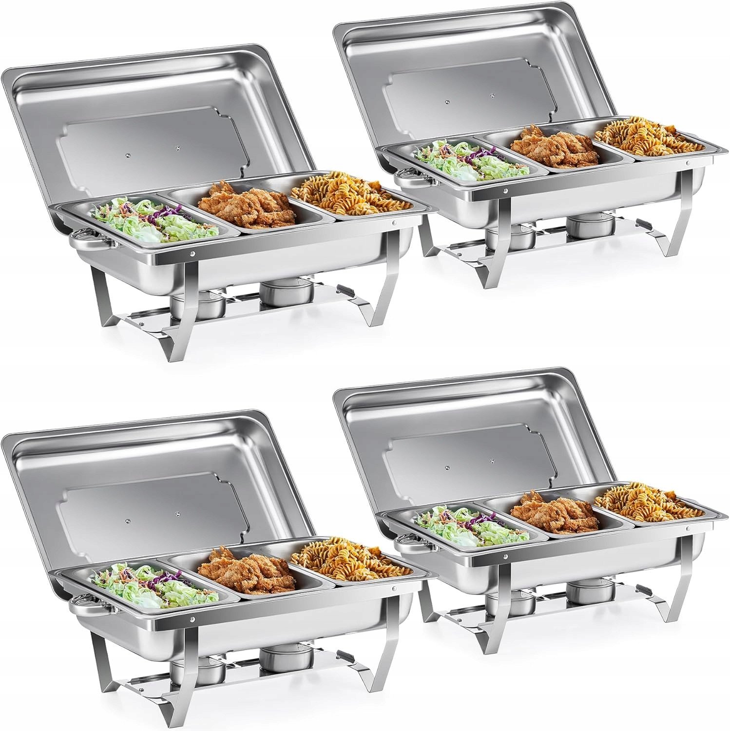 Wilprep Zestaw 4 Podgrzewaczy do potraw 9L GN1/3