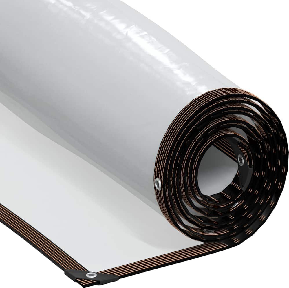 vidaXL Przezroczysta plandeka z oczkami 3x10 m Polietylen