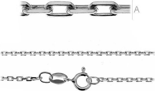 WĘC - Twój Jubiler Łańcuszek srebrny, splot ankra AD-50 45 cm