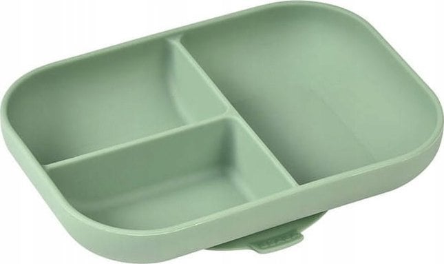 Beaba Beaba Trójdzielny Talerz z Przyssawką Sage Green zielony