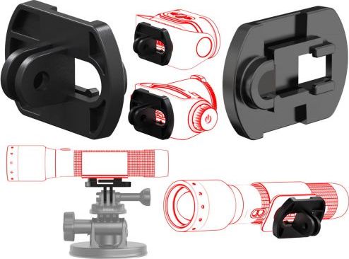 Latarka Ledlenser Adapter GoPro Ledlenser typu D do H15R Core / Work, H19R Core / Signature, H7R Signature / Work, P5R Work, P6R Work, P7R Work