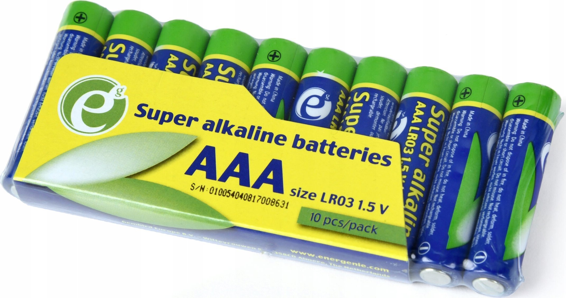 Gembird GEMBIRD Super Alkaline AAA Batteries 10pack