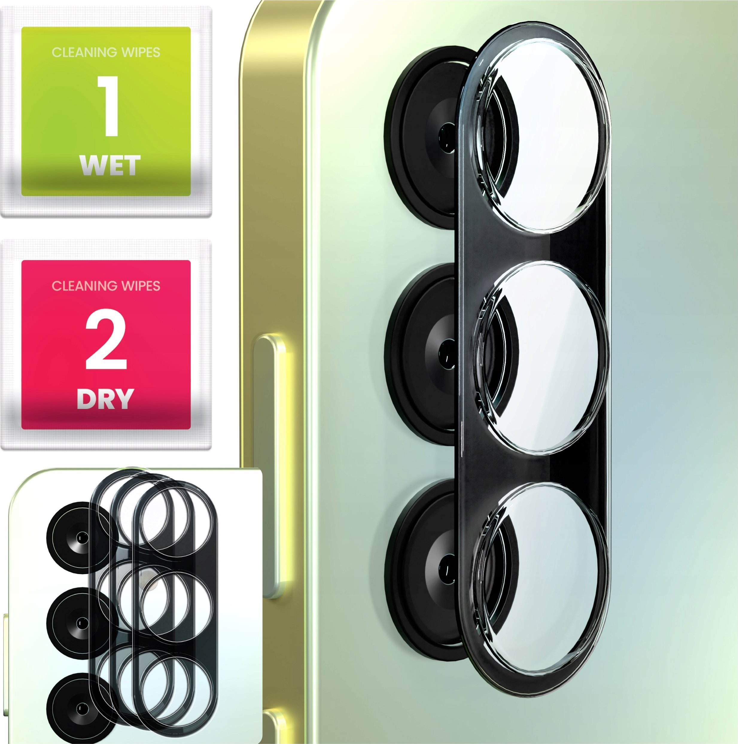 3-PAK Szkło Na Aparat Do Samsung Galaxy A15 5G (Hartowane, Na Obiektyw, 9H)