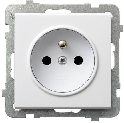 Ospel Gniazdo Sonata pojedyncze z uziemieniem białe (GP-1RZ/m/00)