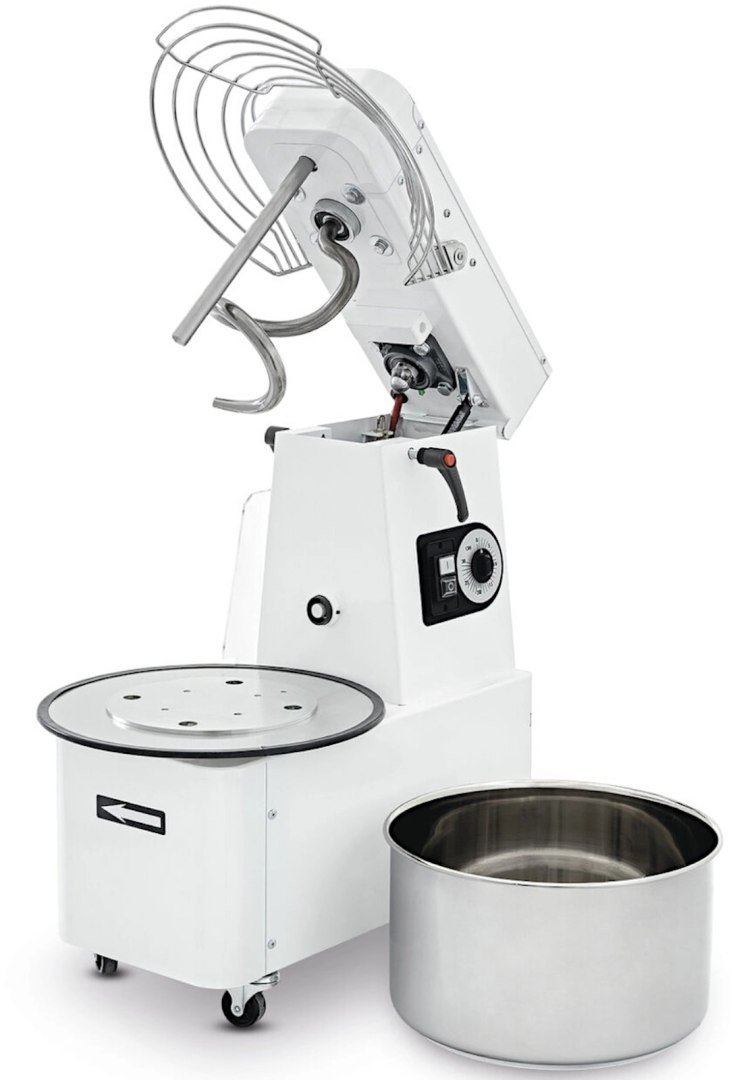 Miesiarka spiralna z podnoszoną głowicą i wyjmowaną dzieżą 10 l 35 kg/h 370 W