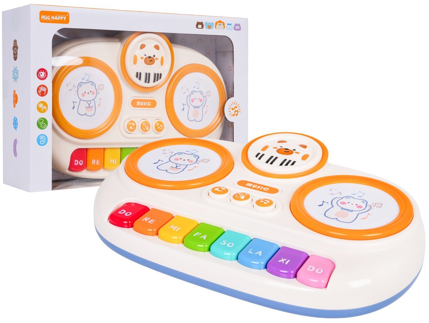 Keyboard + Dotykowa Perkusja Misiu