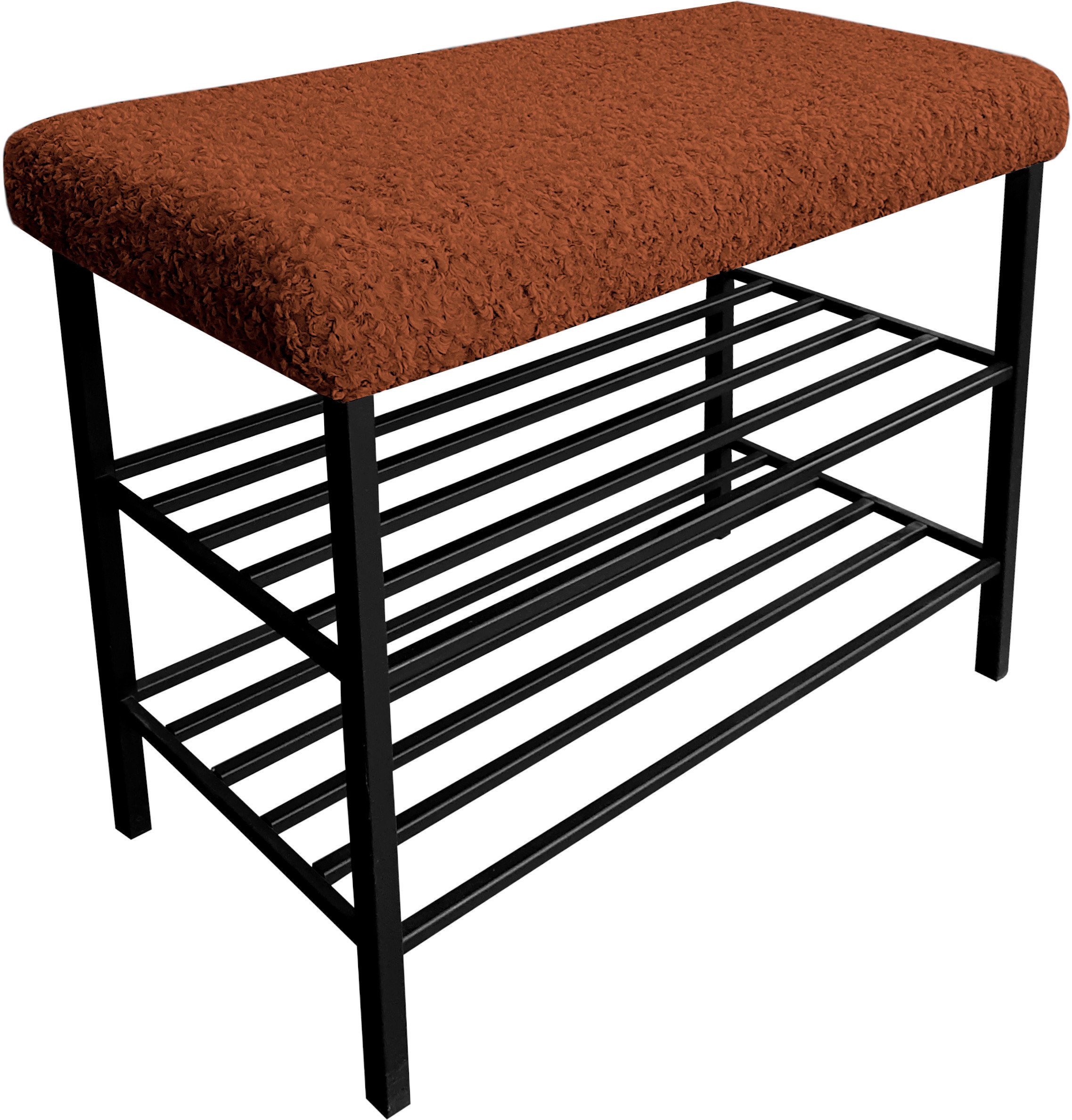 Szafka na buty Regał Półka stelaż czarny Rolf10