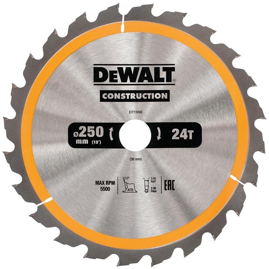 Dewalt Piła tarczowa 250x30mmx24z - DT1956-QZ