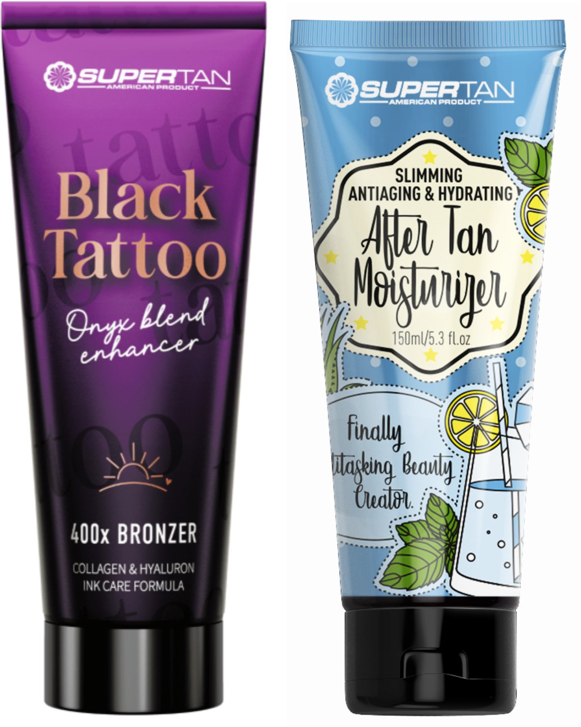 Supertan Black Tattoo + After Tan Po Opalaniu Gratis