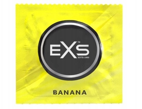Prezervatyvai EXS Banana, 100 vnt