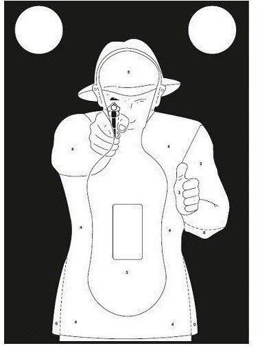 Tarcze strzeleckie sylwetk. TS-9 Francuz-kpl.50 szt