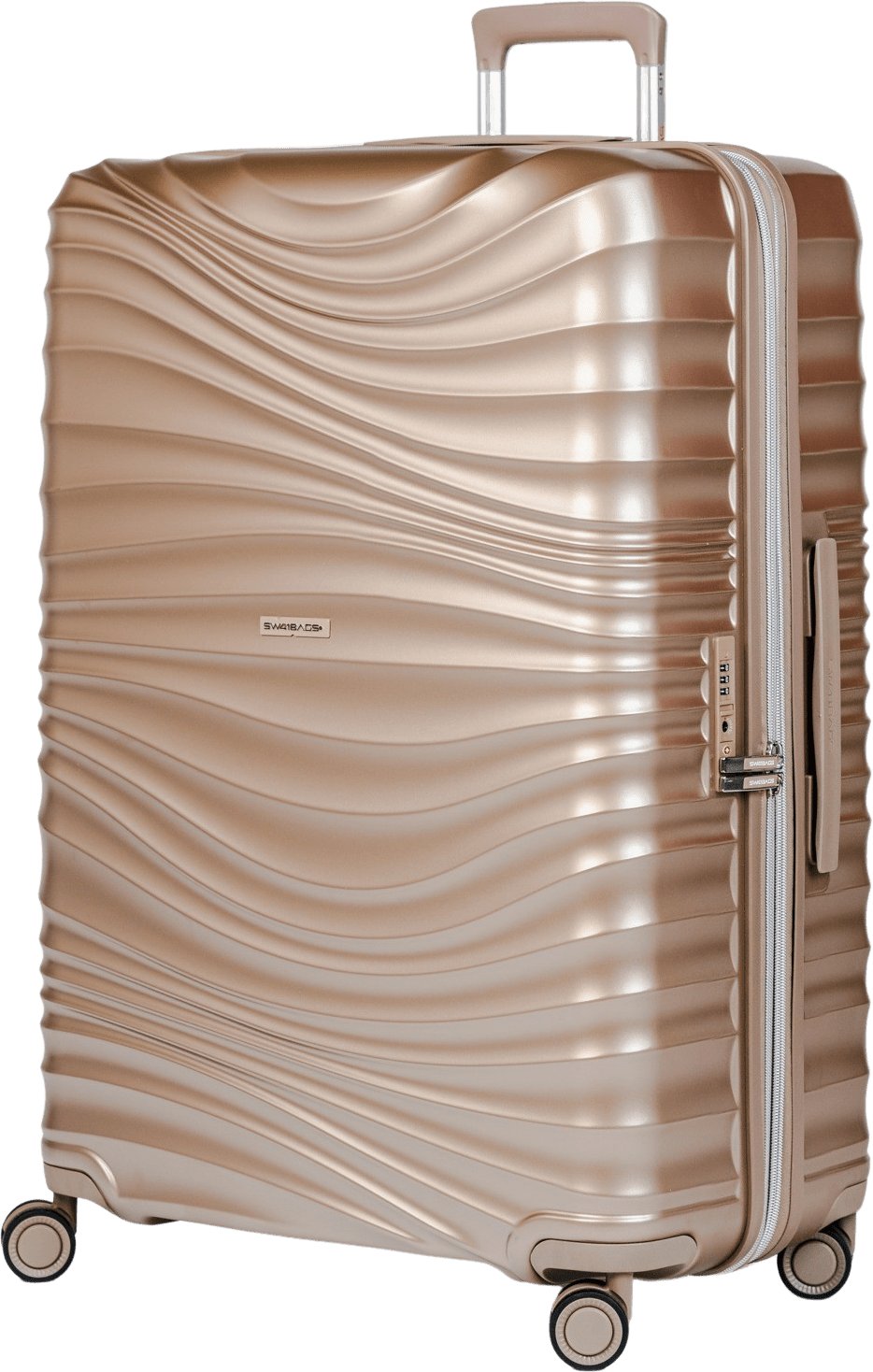 Duża walizka SwissBags Cruise 75 cm szampański Uniwersalny