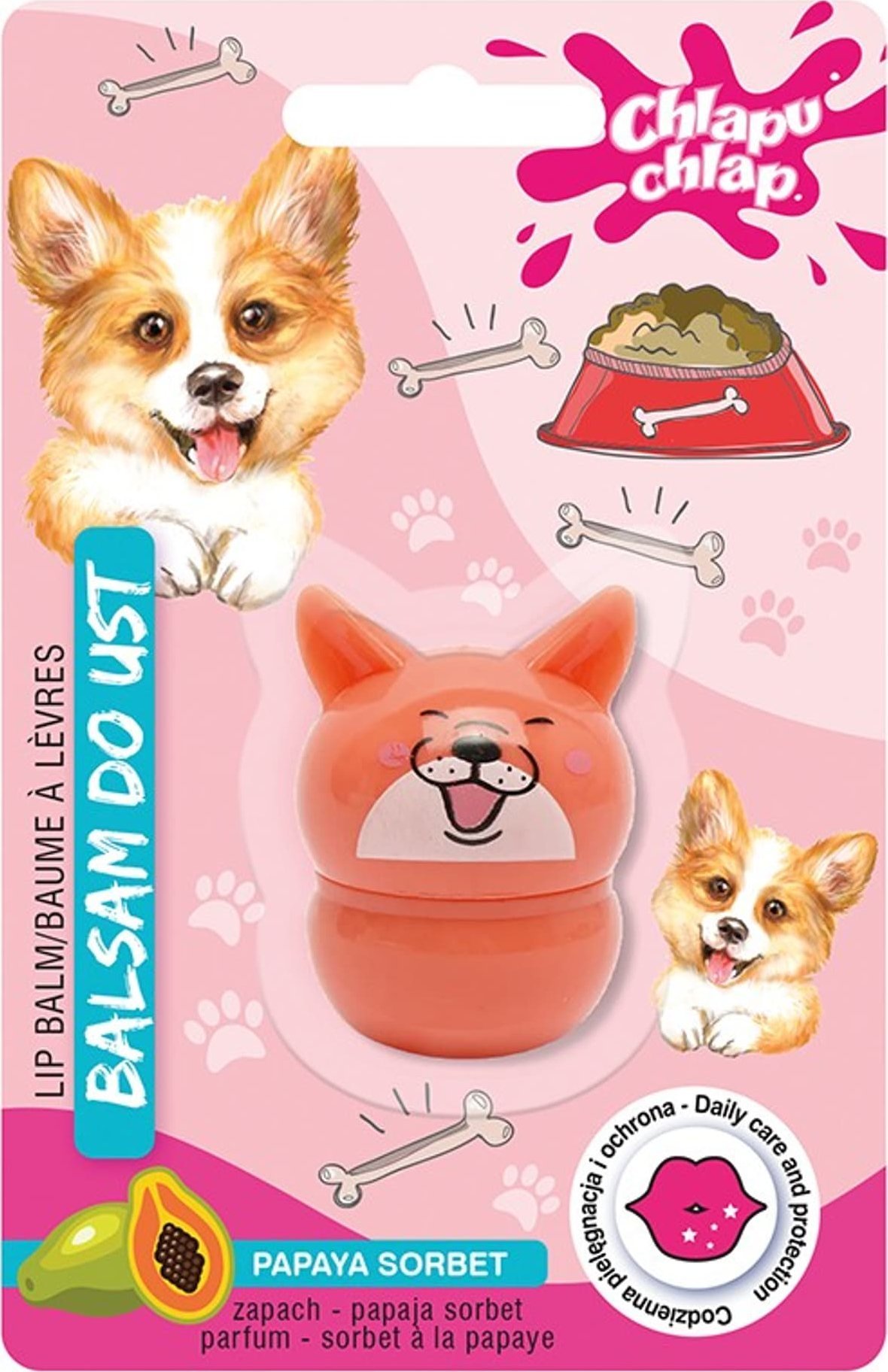 Chlapu Chlap CHLAPU CHLAP Błyszczyk do ust Piesek - papaja sorbet 7g