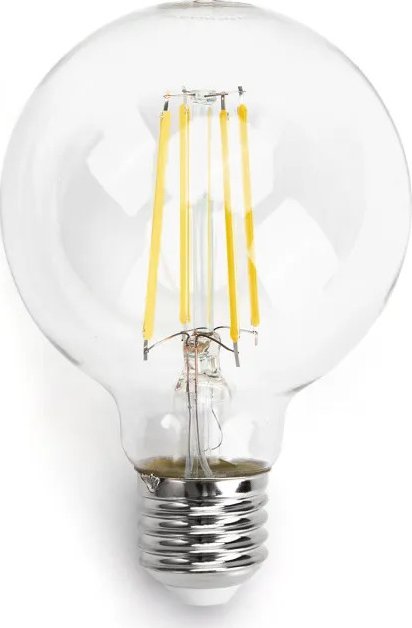 Aigostar Żarówka LED Filament Przezroczysta G80 E27 8W Żarówka LED Filament Przezroczysta G80 E27 8W