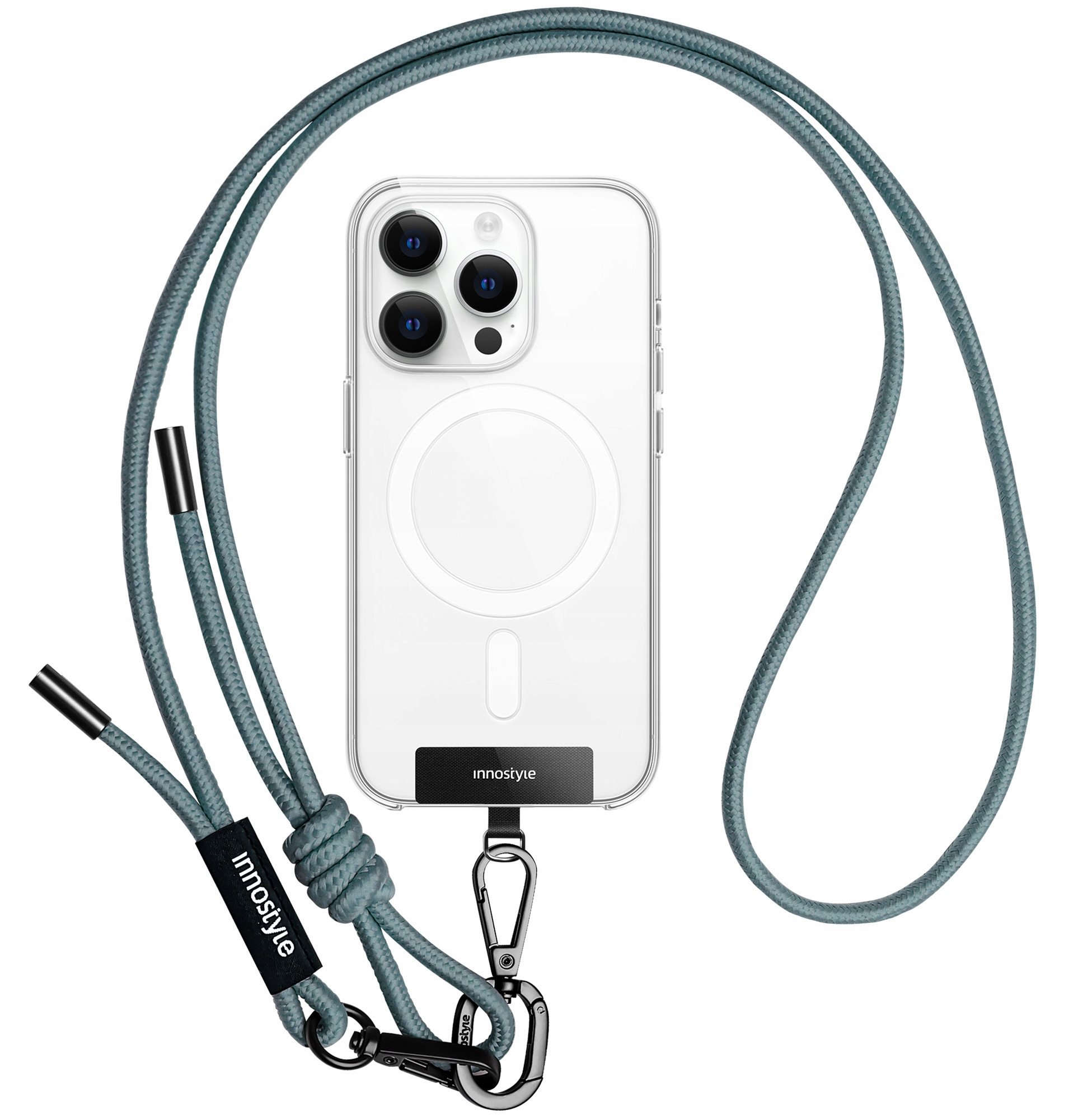 INNOSTYLE SMYCZ DO TELEFONU NA SZYJE WKŁADKA CROSSBODY MOCNA ZIELONA 6MM