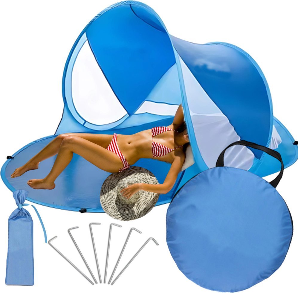 Verk Namiot plażowy duży parawan turystyczny na plażę samorozkładający ochrona Namiot plażowy duży parawan turystyczny na plażę samorozkładający ochro