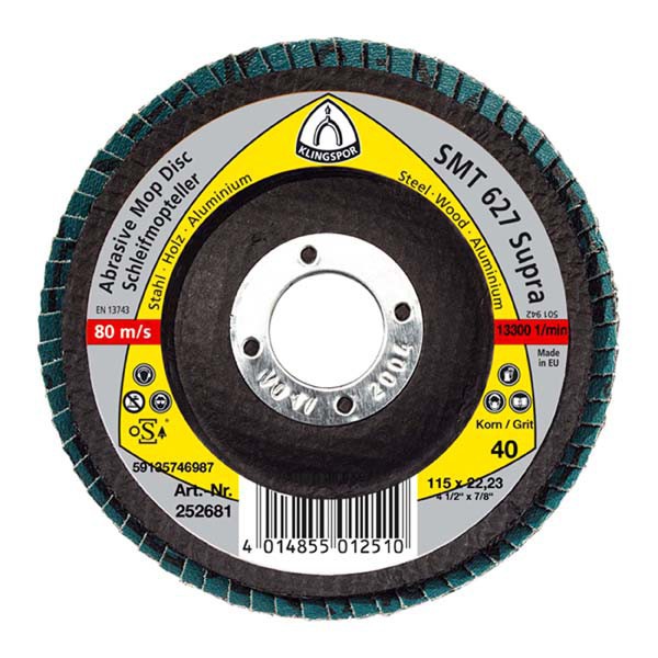 Klingspor Ściernica talerzowa listkowa SMT314 EXTRA 125mm granulacja 36 - 322814