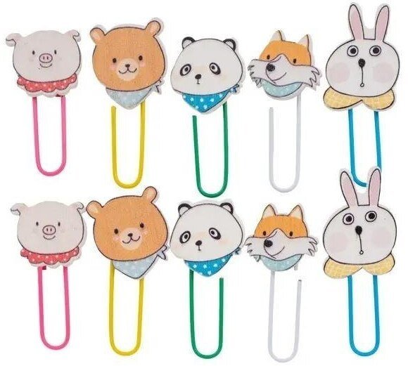 Spinacze 10szt Zwierzęta