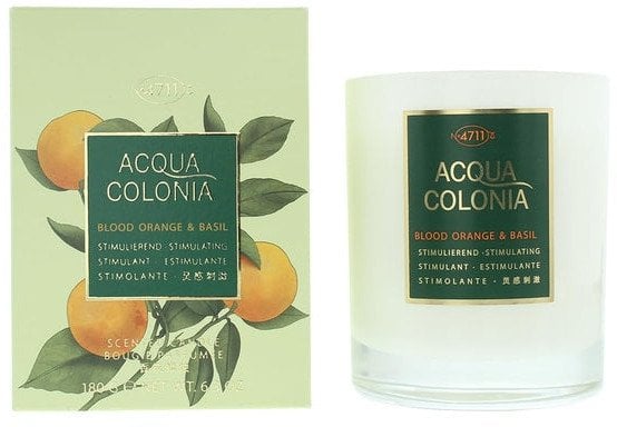 4711, Acqua Colonia, Blood Orange & Basil, Scented Candle, 180 g Unisex