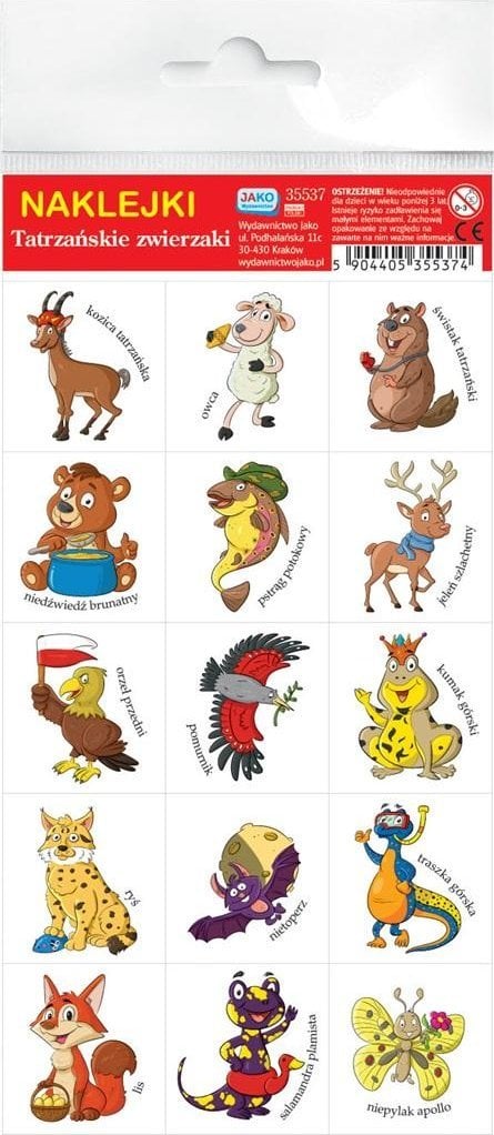 Teka Naklejki. Tatrzańskie zwierzaki