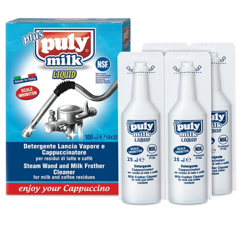 PULY CAF MILK PLUS - Płyn do czyszczenia systemów mlecznych 4x25ml