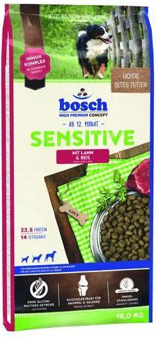 Bosch Tiernahrung Sensitive Adult Lamb & Rice 15kg