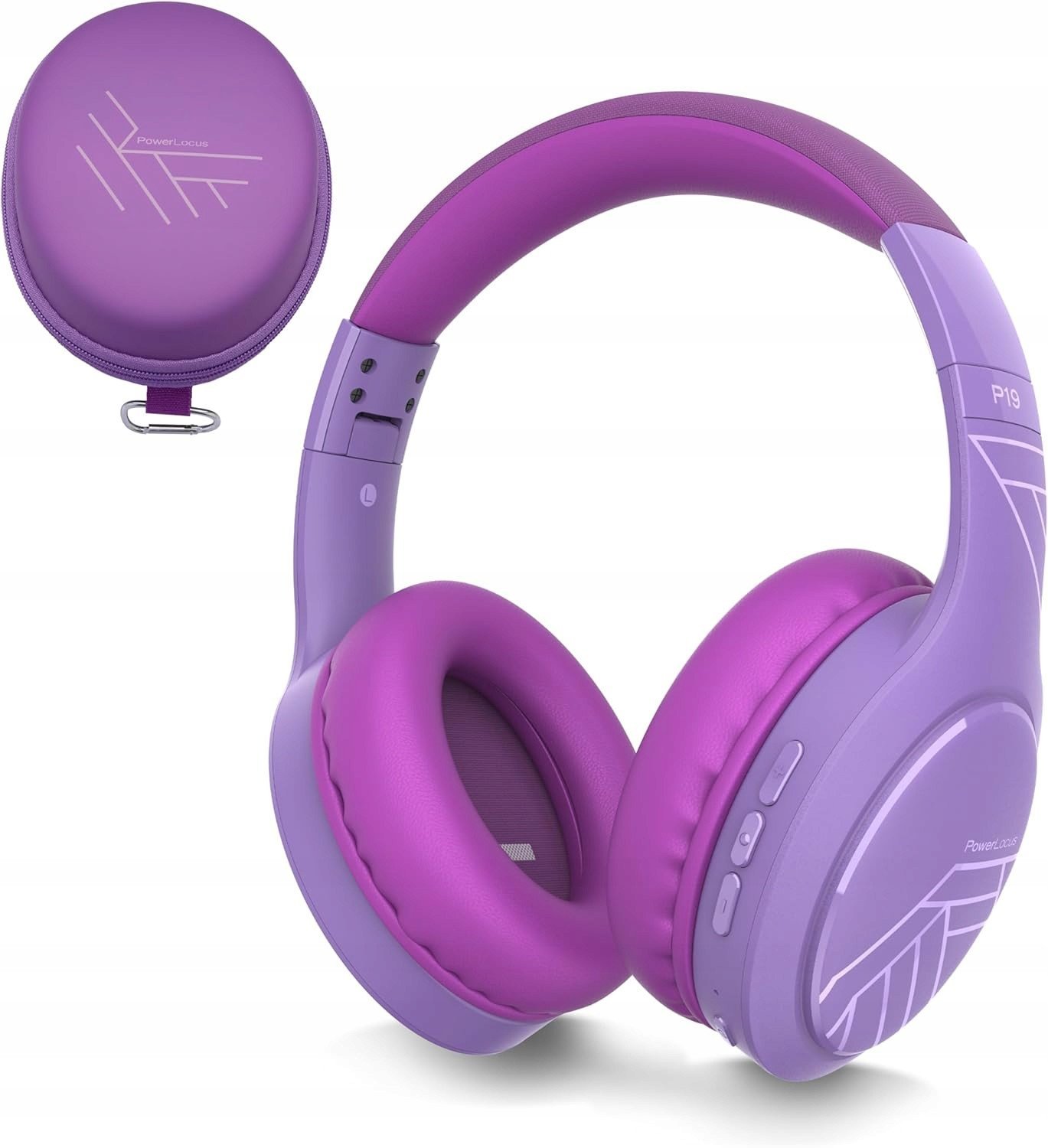 PowerLocus Bluetooth Headphones P19 Purple