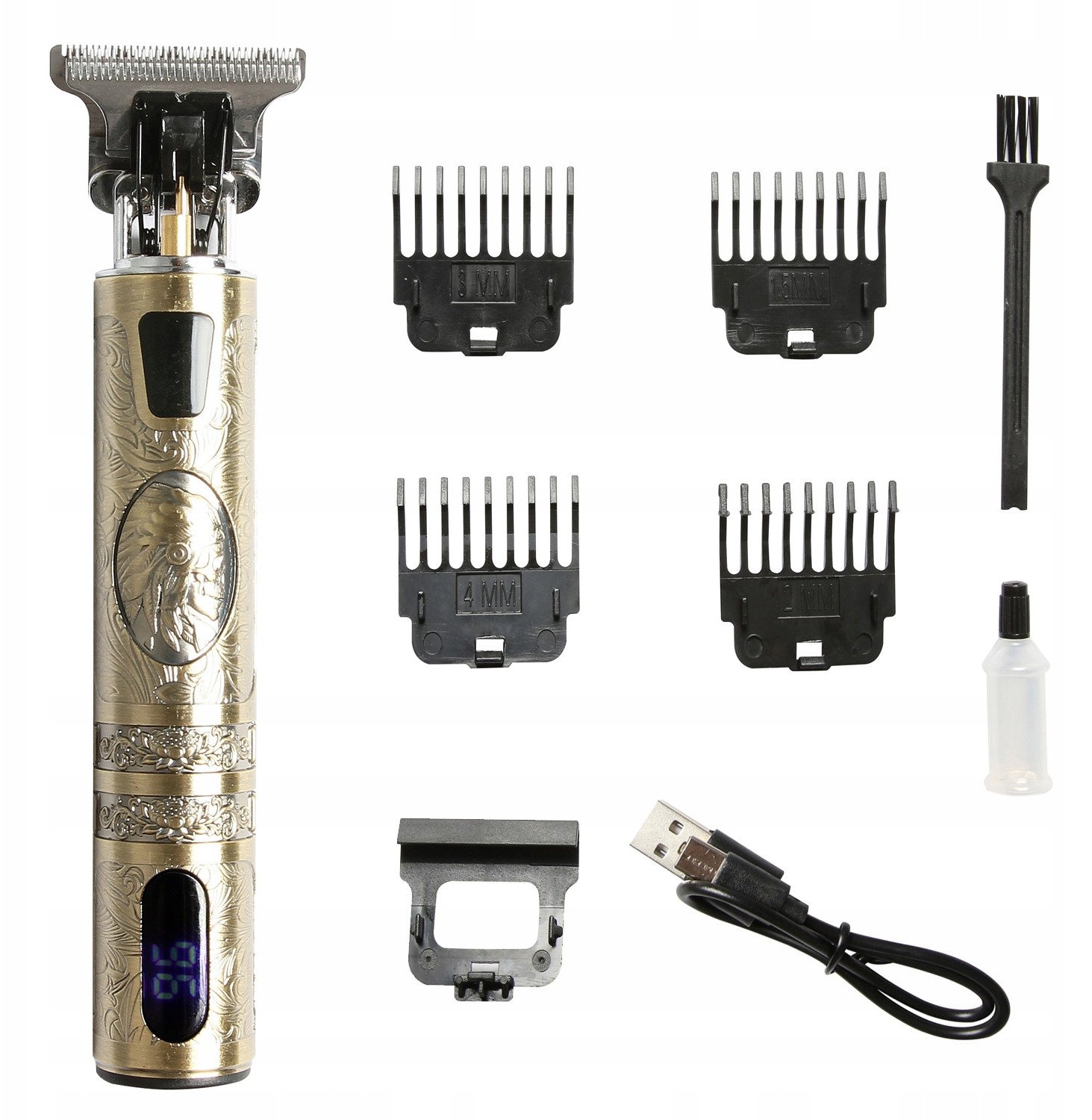 MASZYNKA DO STRZYŻENIA WŁOSÓW BRODY CIAŁA 7W1 TRYMER GOLARKA RIWALL RWC-01