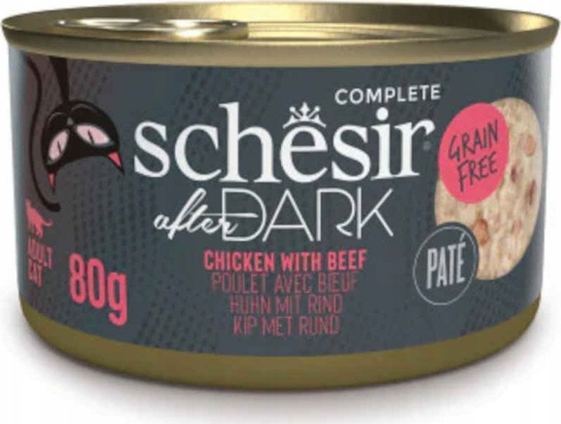 Agras Pet Foods SCHESIR AFTER DARK PATÉ Kurczak z wołowiną 80g