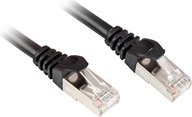 Sharkoon CAT 6 Patchcord SFTP Czarny 2M (4044951014996)
