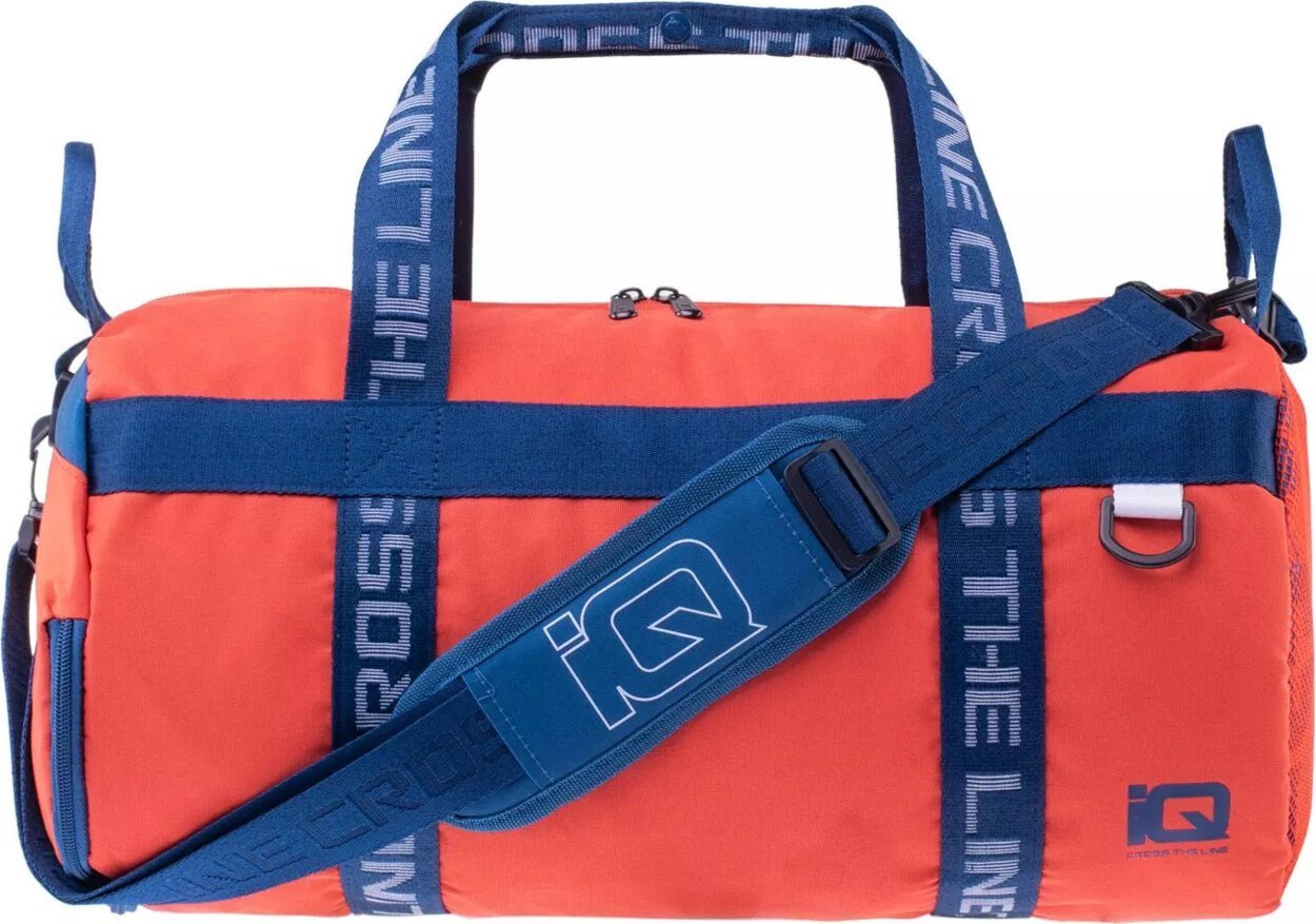 IQ Torba sportowa podróżna na siłownię IQ Limitless pomarańczowo-granatowo rozmiar 22 l