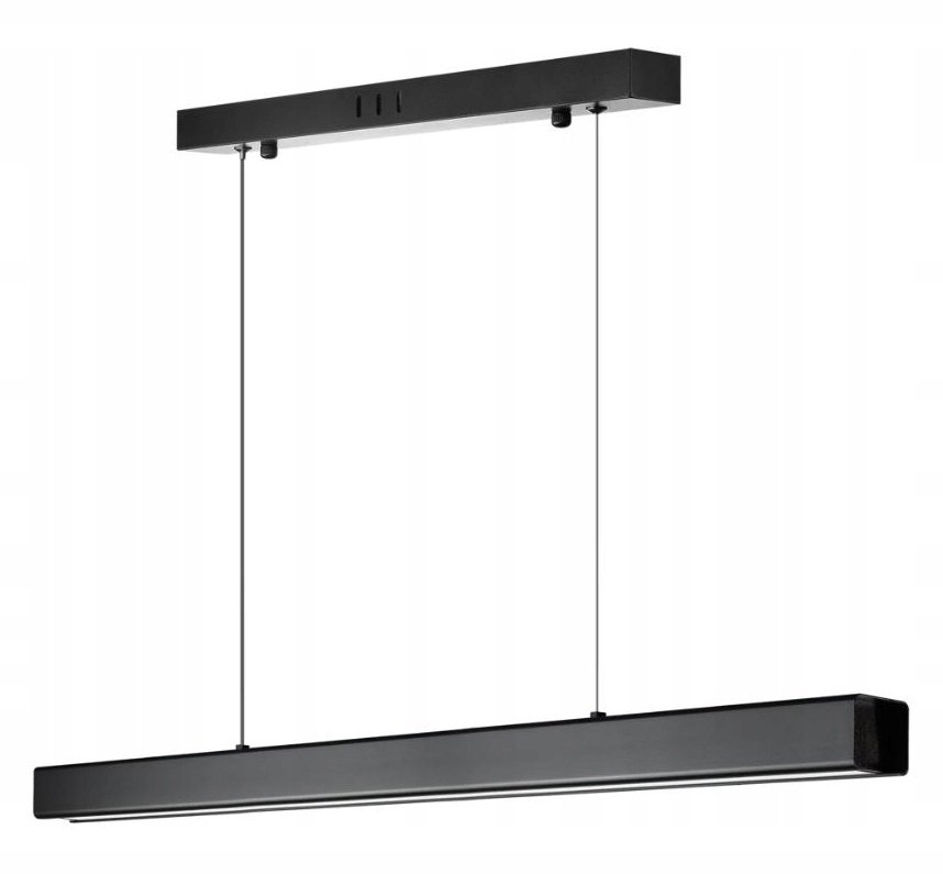 NOWOCZESNA WISZĄCA LAMPA LINIOWA LED 32W 80cm PODŁUŻNA BELKA PILOT 3 BARWY