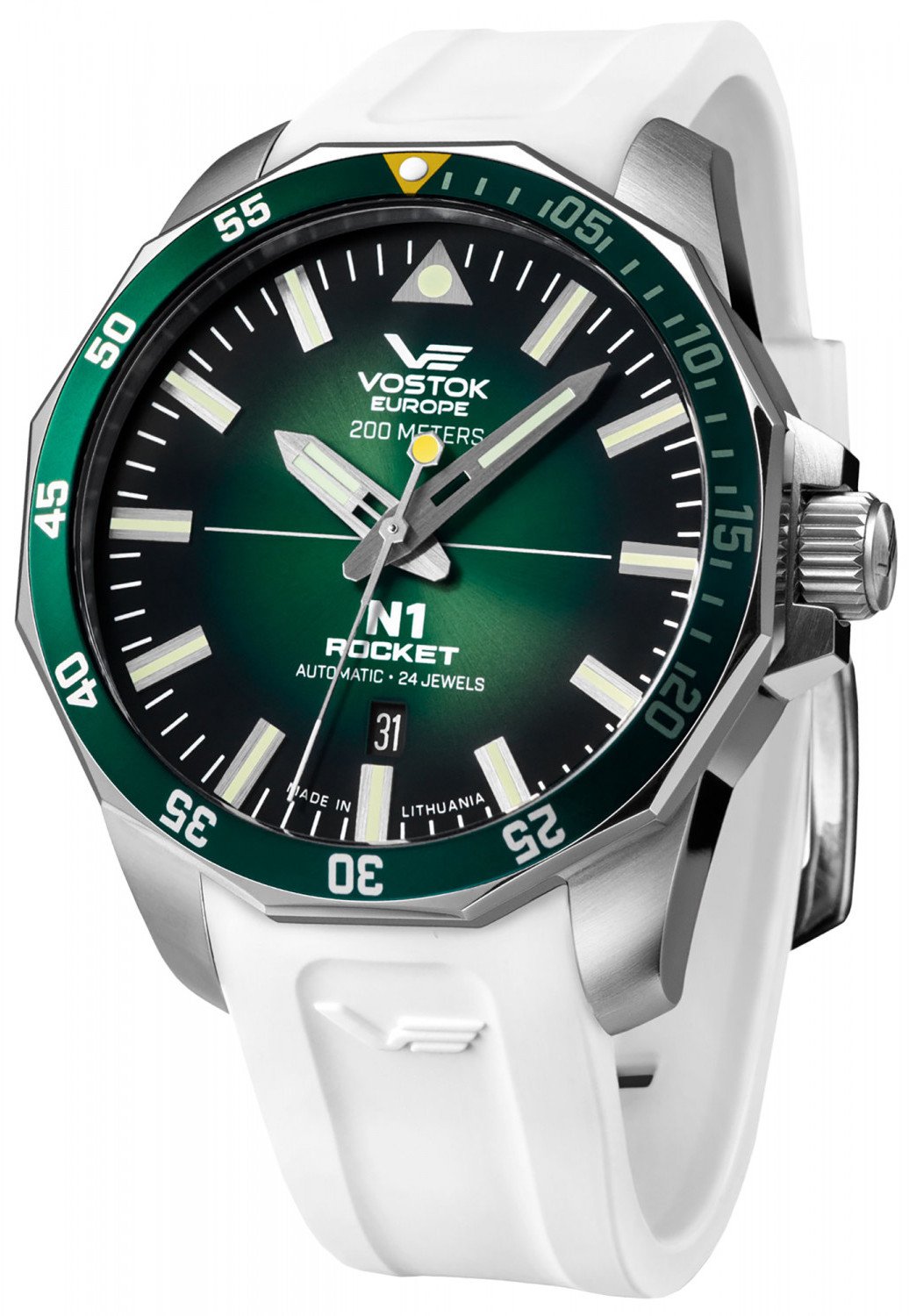 Zegarek męski Vostok Europe NH35A-225A710SW biały