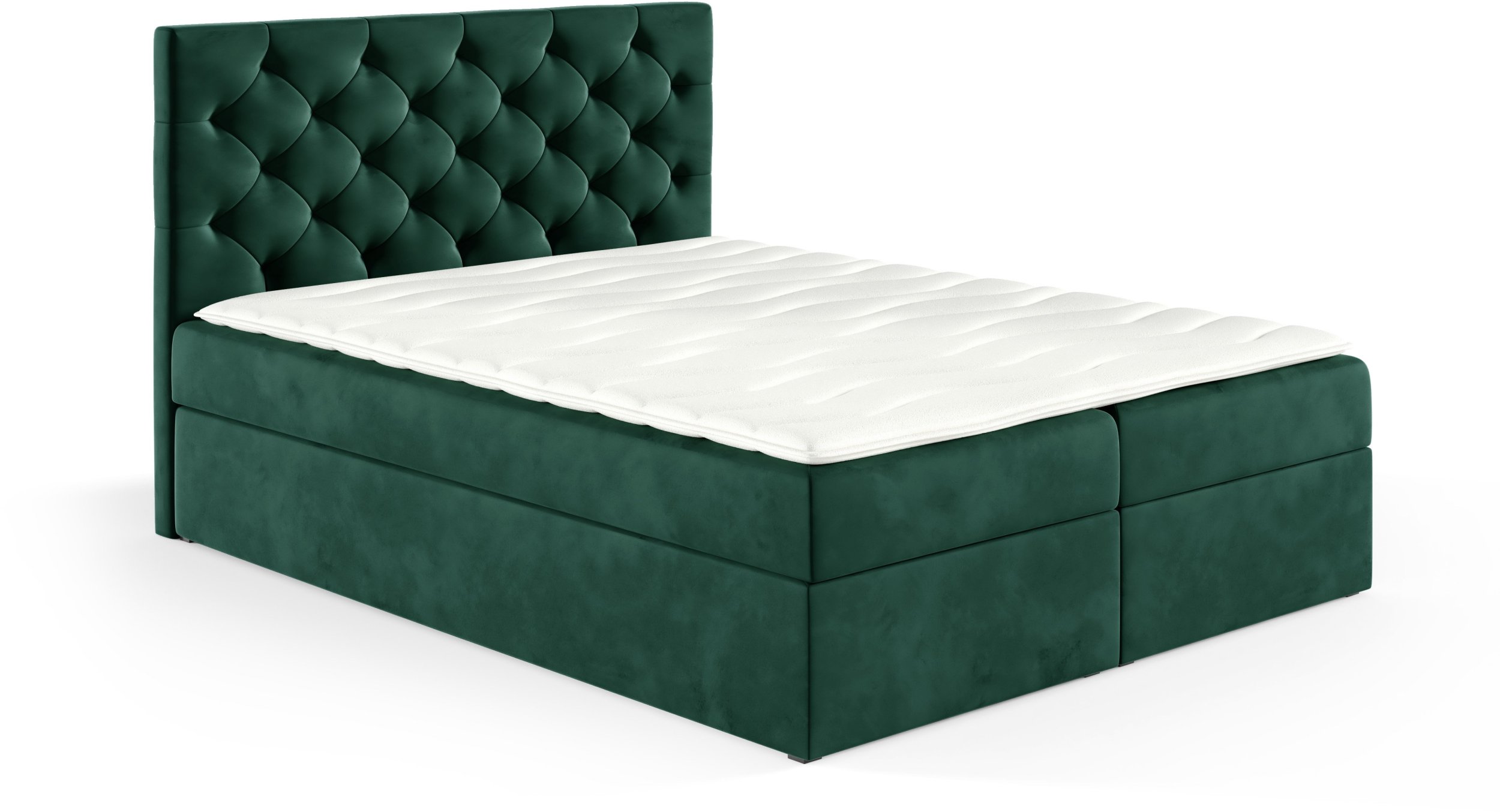 Łóżko kontynentalne Sara Box 200x200 bez nóg riviera 38