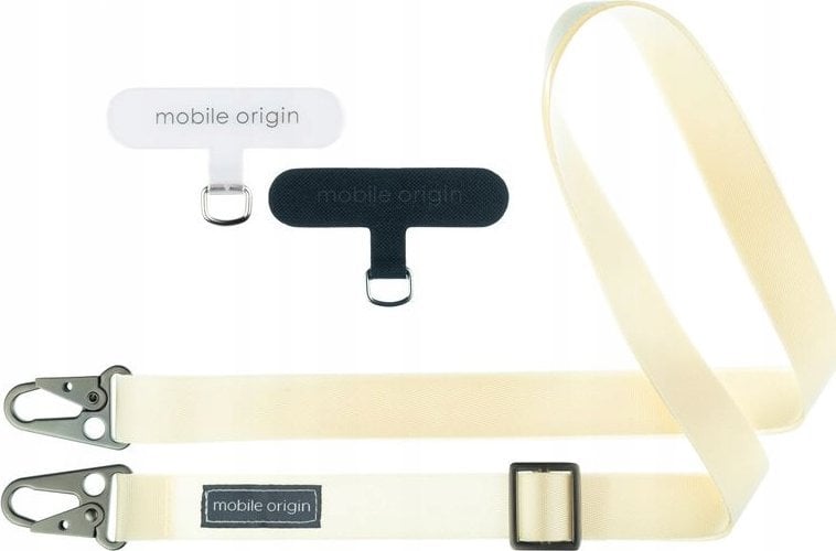 Mobile Origin Lanyard tape 25mm, White, 84 - 165cm