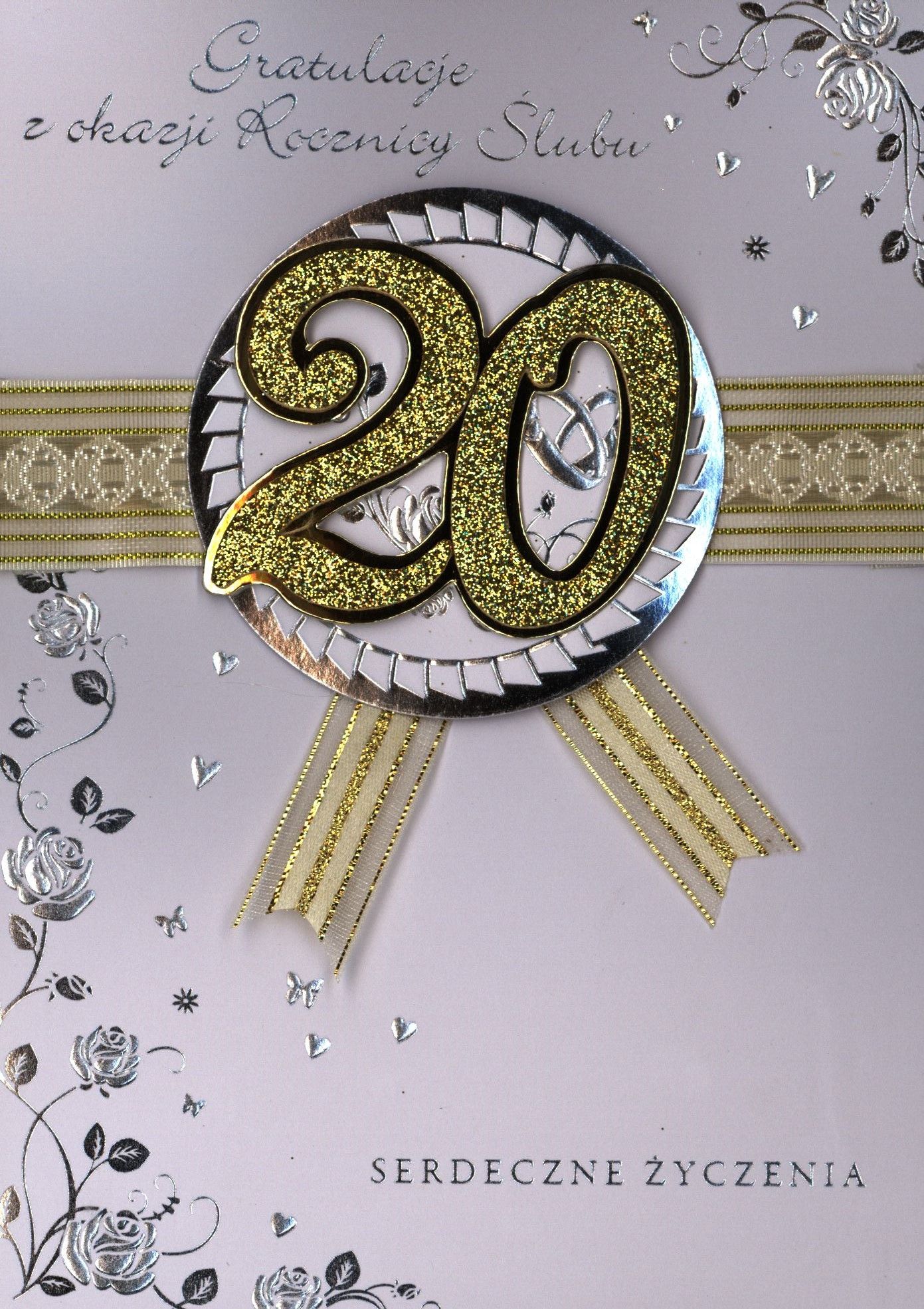 Pan Dragon Karnet 20 rocznica ślubu HM-100-442