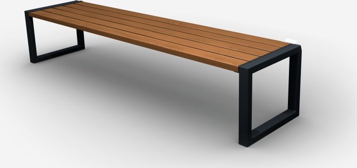 Baster Ławka stalowa ogrodowa, parkowa na taras id.02005