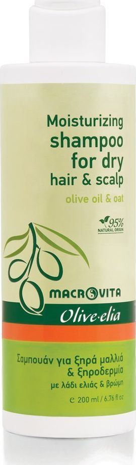 Macrovita MACROVITA OLIVE-ELIA szampon nawilżający do włosów suchych i suchej skóry głowy z bio-oliwą i owsem 200ml