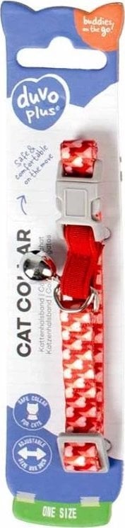 Duvo+ Obroża dla Kota Serce Mix Kolor 20-30cm/10mm