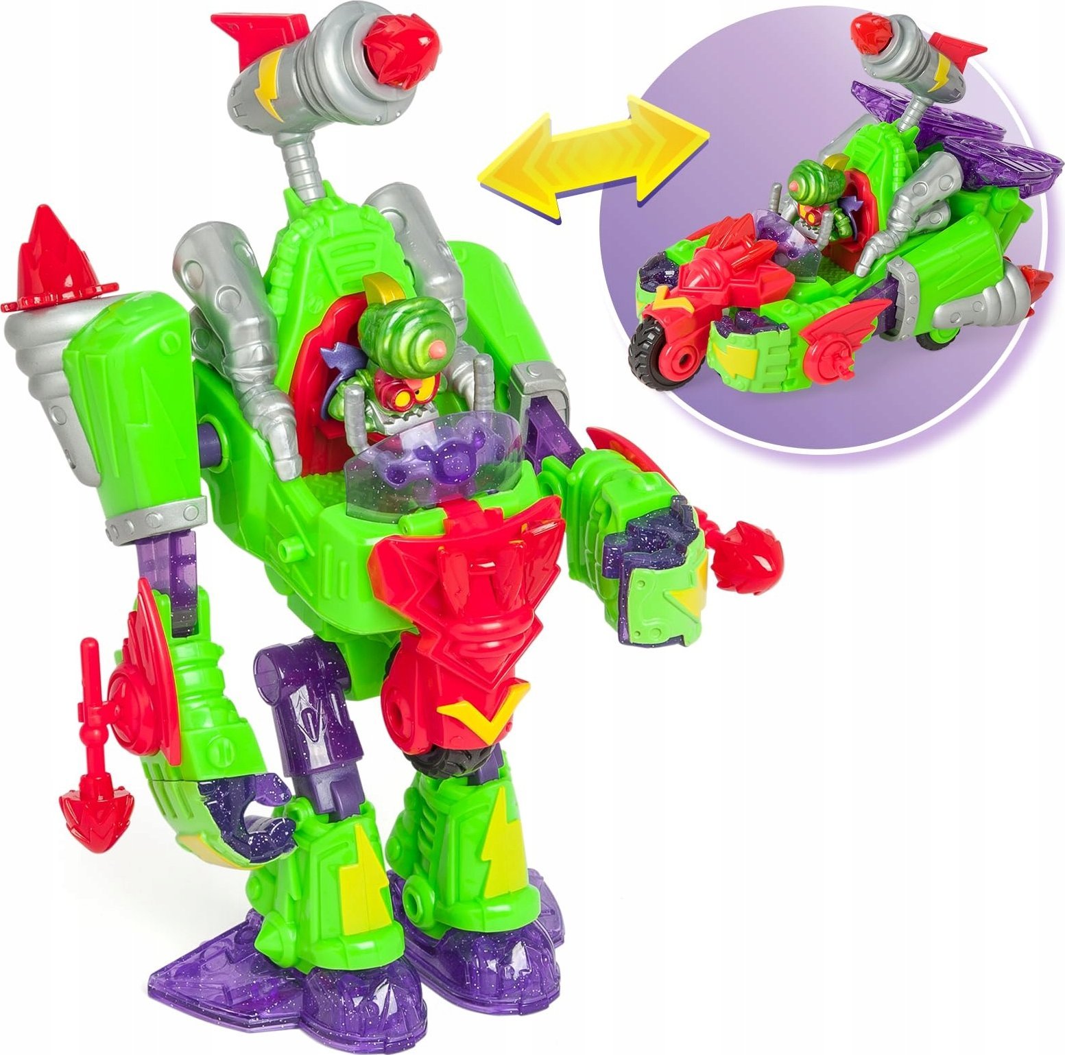 Figurka Magic Box SuperThings Turbo Warrior Speed - Robot transformujący