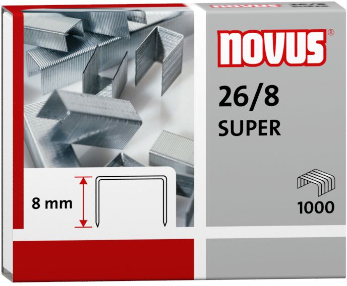 Novus Zszywki 26/8 super x 1000 (040-0199 NO)